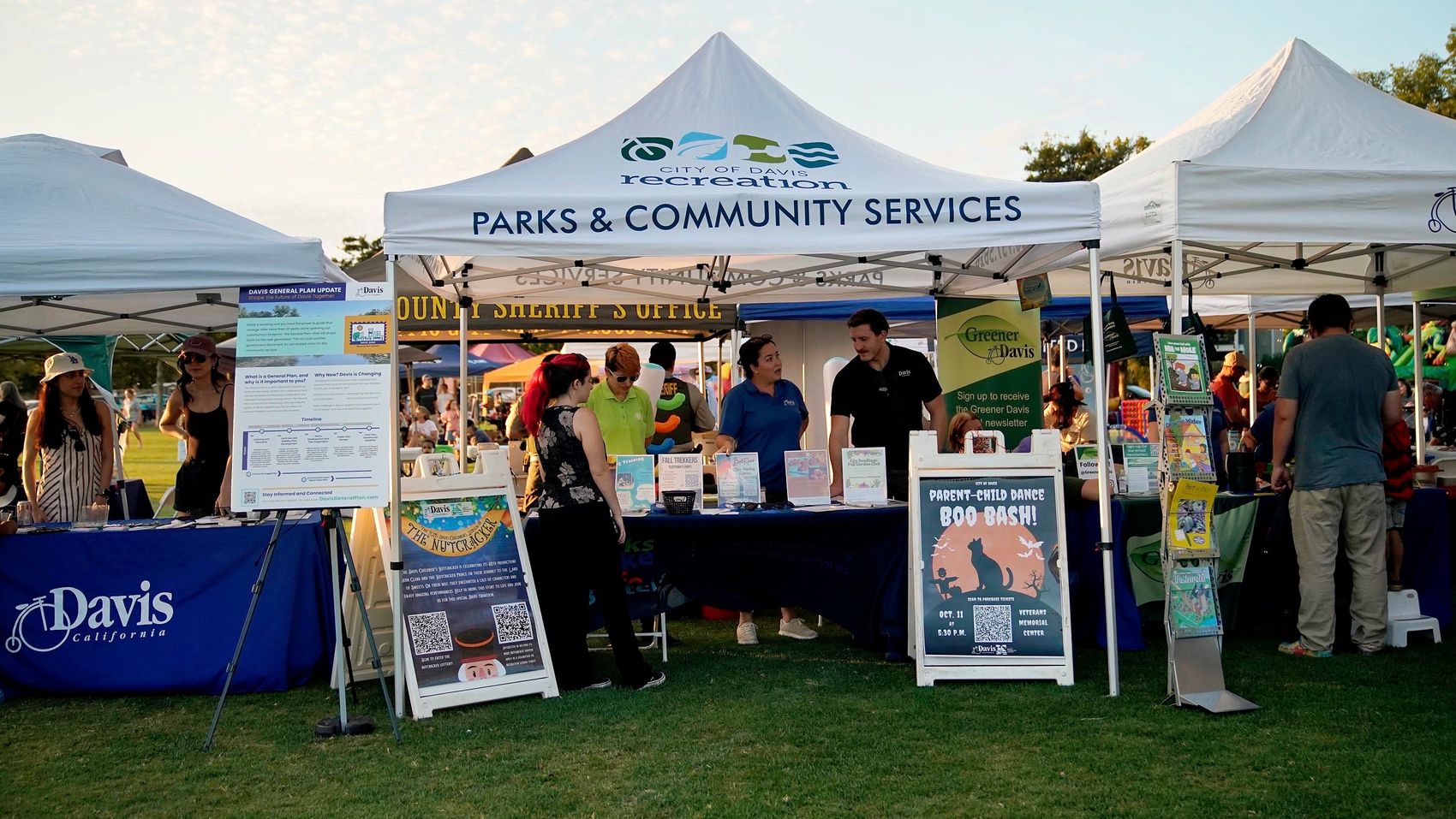 Civic and business booths